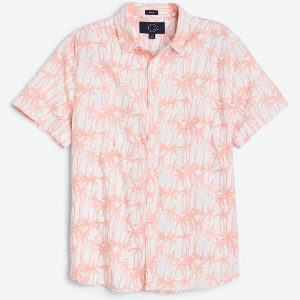 Palm Tree Short Sleeve Shirt XL